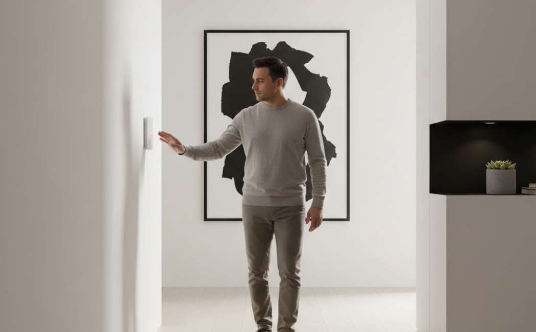 Testing the motion sensor for the home security system